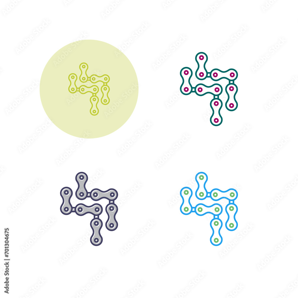 Cycle Chain Vector Icon Cycle Chain Vector Icon