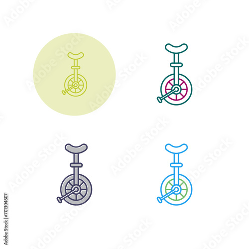 Unicycle Vector Icon