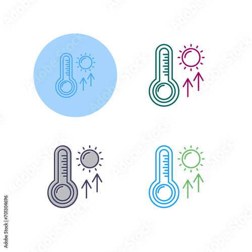 High Temperatures Vector Icon