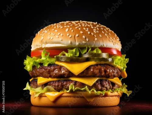 BIg burger advertising photo