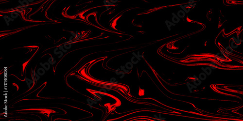 Liquify Swirl black and red Color Art Abstract Pattern black and red marble texture and background for design .glossy liquid acrylic paint texture background design .
