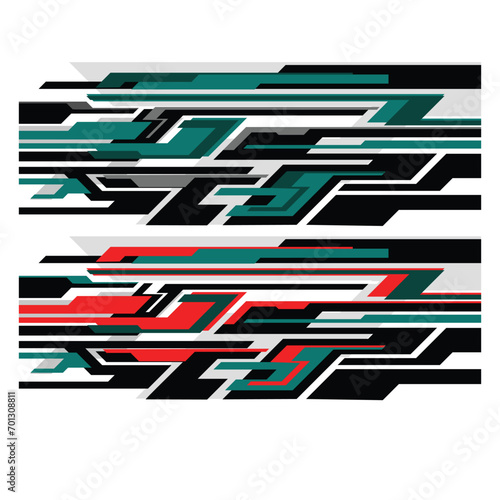vector design for car side body wrap livery decal stickers.