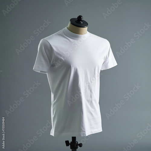 Plain t-shirt in on a mannequin for mockup