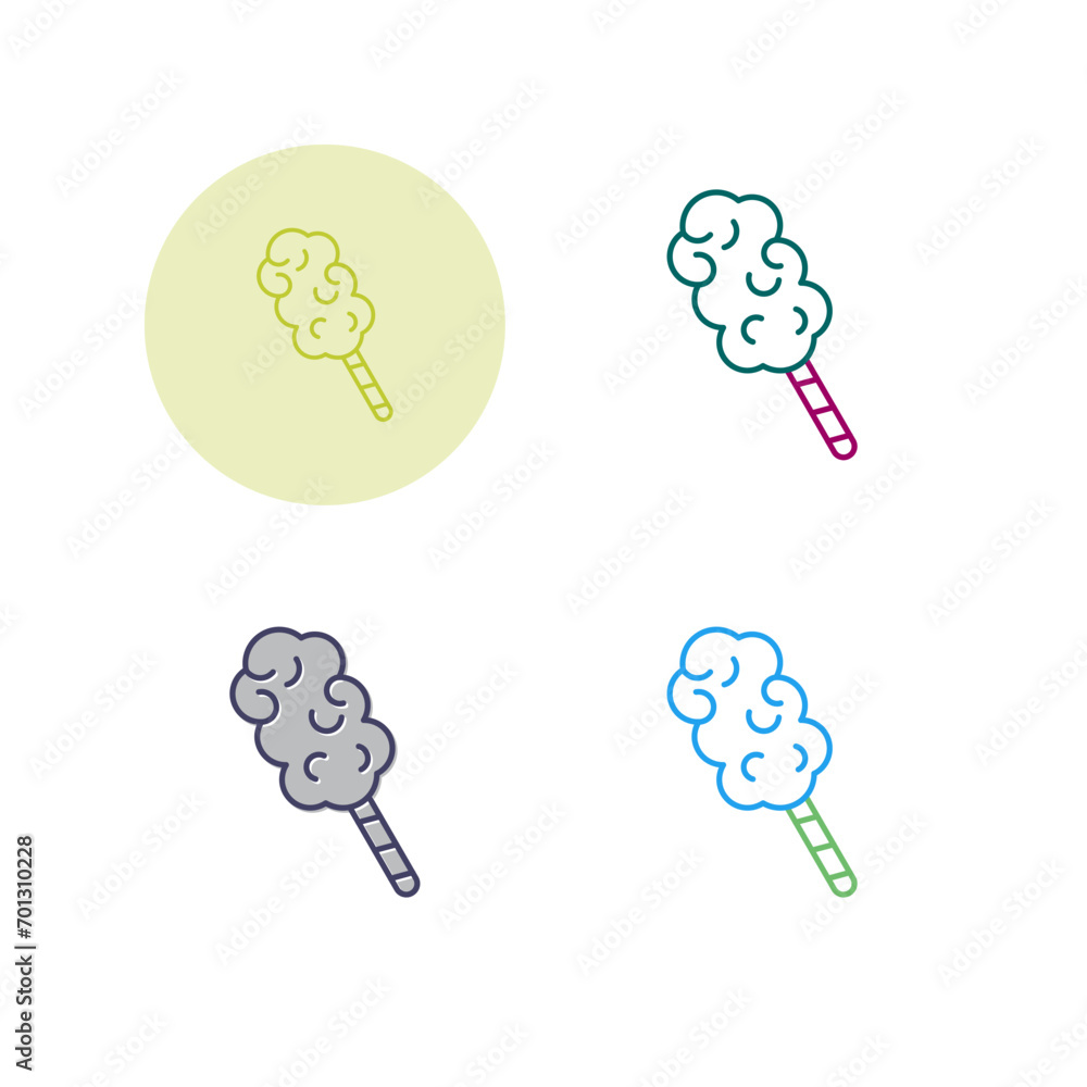 Cotton Candy Vector Icon Cotton Candy Vector Icon