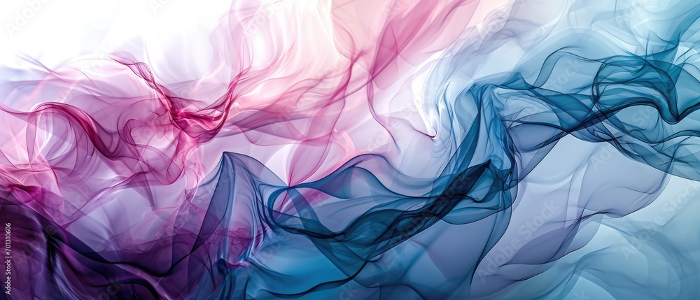 A serene blend of purple and blue in a dreamy, smoke-like abstract pattern.