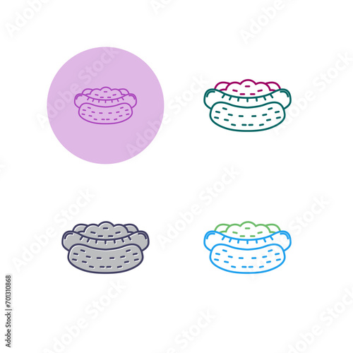 Hot Dog Vector Icon