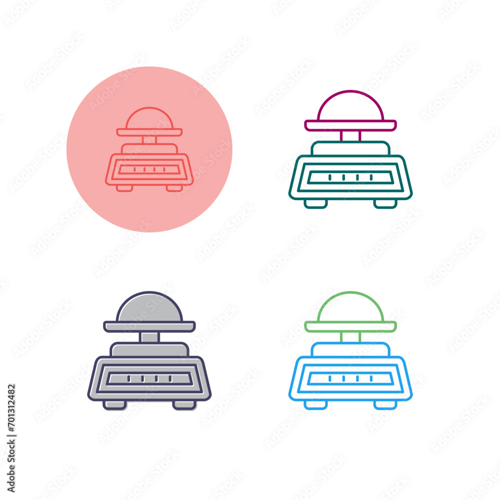 Kitchen Scale Vector Icon Kitchen Scale Vector Icon