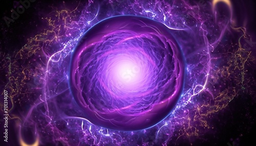 glowing abstract purple spiral suitable for background or cover