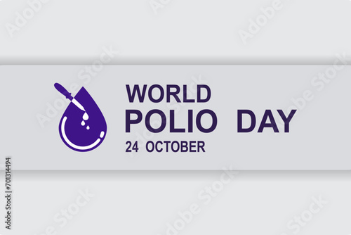 World Polio day. World Polio day creative concept Design for banner, poster,templet, Illustration.