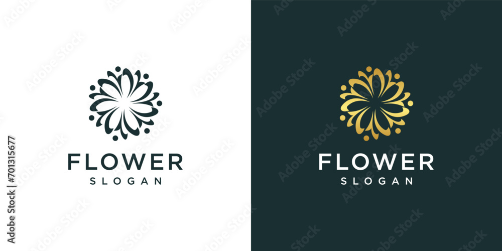 Luxury floral logo design concept, beauty or spa logo template Luxury floral logo design concept, beauty or spa logo template