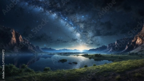 Serenity Under the Starry Night Sky  © noah