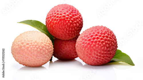 Lychee Fruit. Isolated on white Background photo