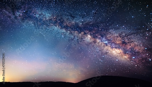 night sky with milky way suitable as background or cover