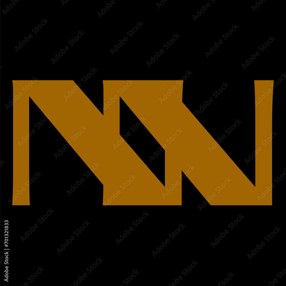 NN letter branding logo design with a leaf..
NN letter branding logo design with a leaf..