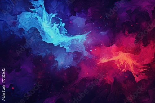 Abstract colorful watercolor background. Fantasy fractal texture. Abstract purple background representing Ash Wednesday 