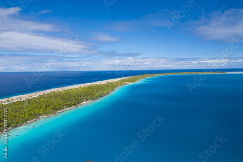 aerial view French Polynesia 