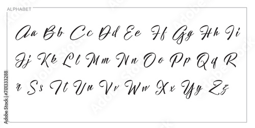 alphabet letter font set. typographic font with trendy thin, bold, uppercase, lowercase and numbers letters. vector illustration.