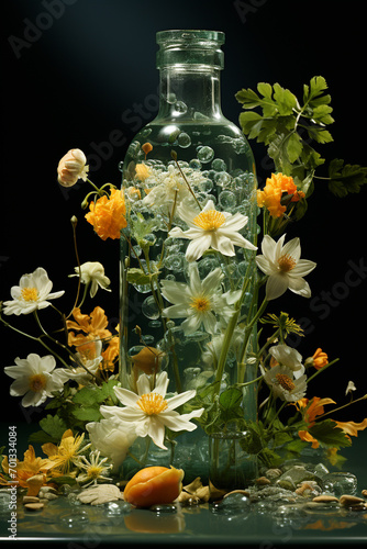 Flower in the bottle