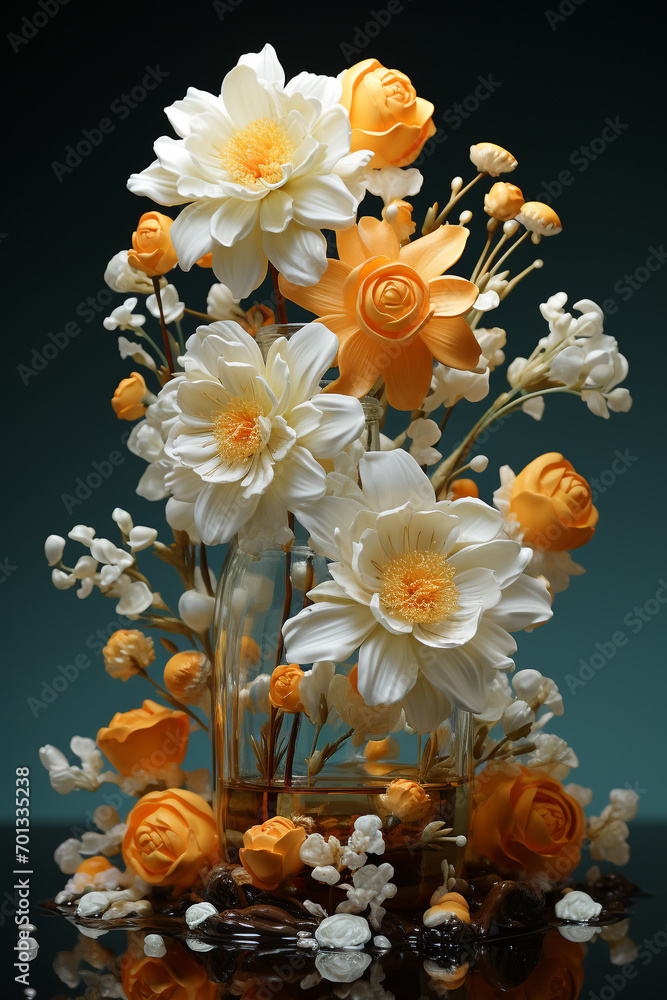 Fototapeta premium Flower in the bottle