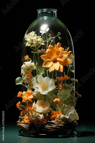 Flower in the bottle