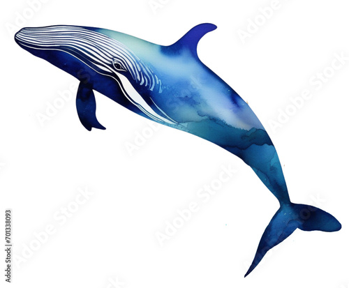 Illustration of A humpback whale silhouette on a white background with a landscape of the seabed and coral reefs inside and with the symbol of World Oceans Day. Silueta de ballena jorobada