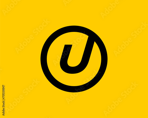 Letter U logo icon design template elements