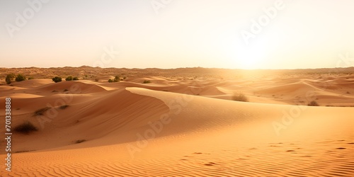 A desert oasis with sand dunes and a sparkling stream , desert oasis, sand dunes, sparkling stream.