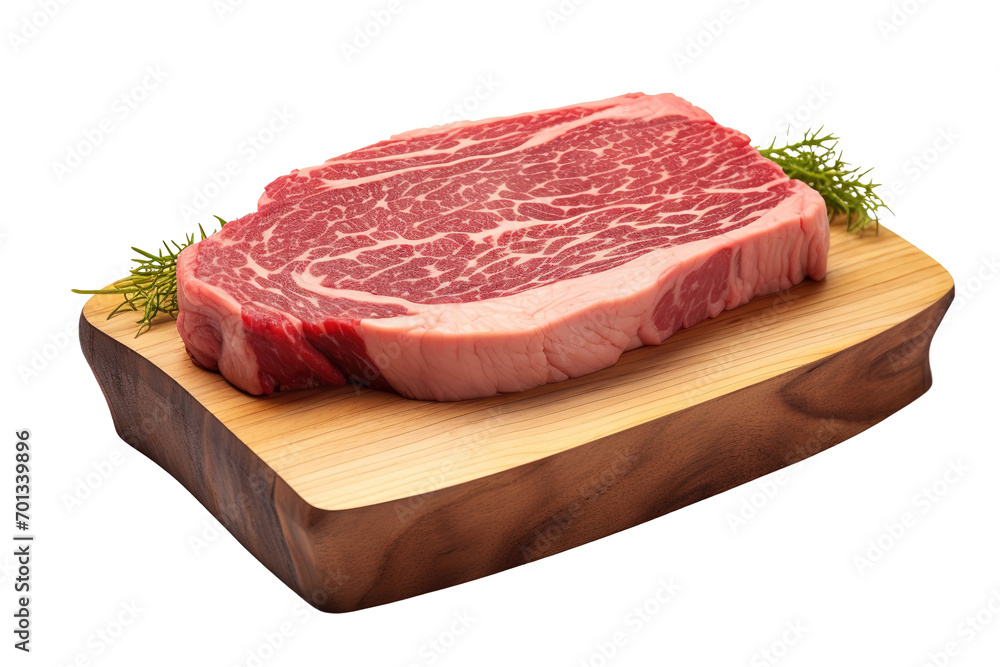 raw of wagyu beef