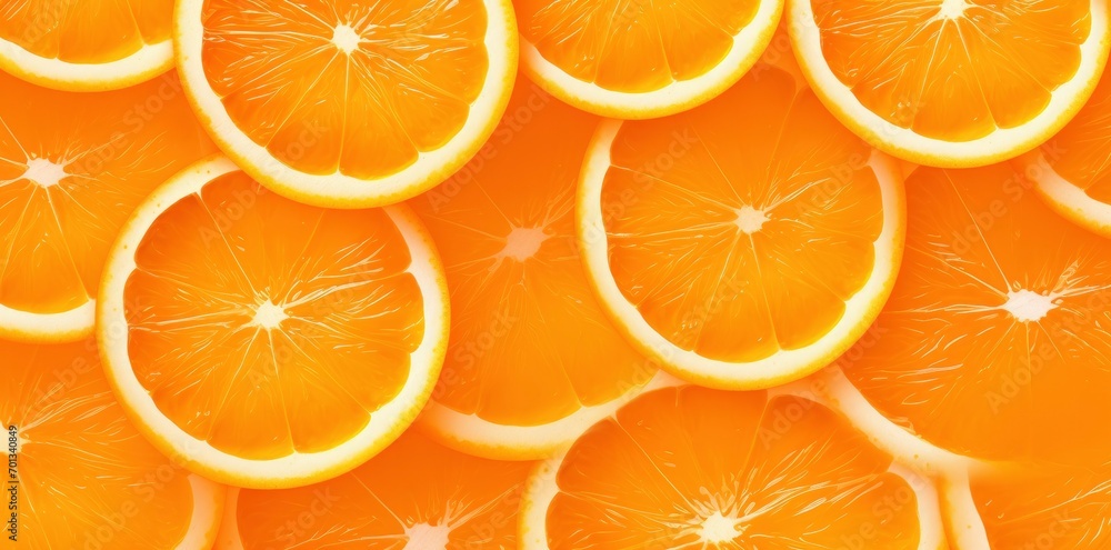 Orange slices are cut in rings Orange slices are cut in rings