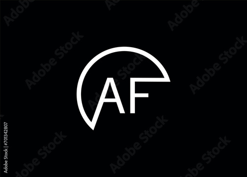 Free Download AF letter logo design and monogram logo design - GFXLoad