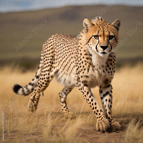 Cheetahs Unleashed Velocity-Infused Journey into the Grace and Prowess of Nature s Fastest Feline ai generated