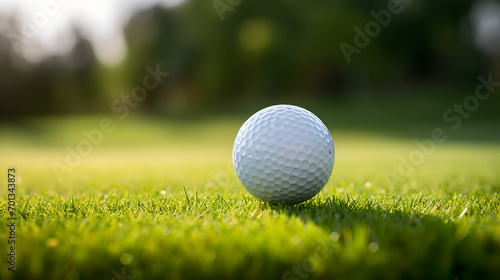Golfball on the green