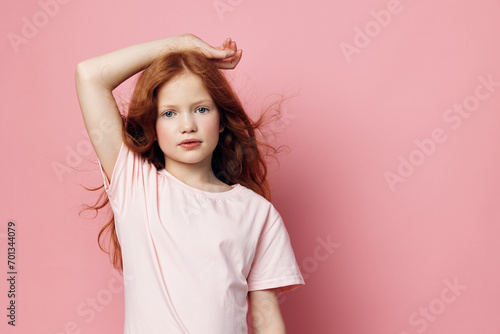 Woman person fashion female pink girl portrait beauty young hair model background style