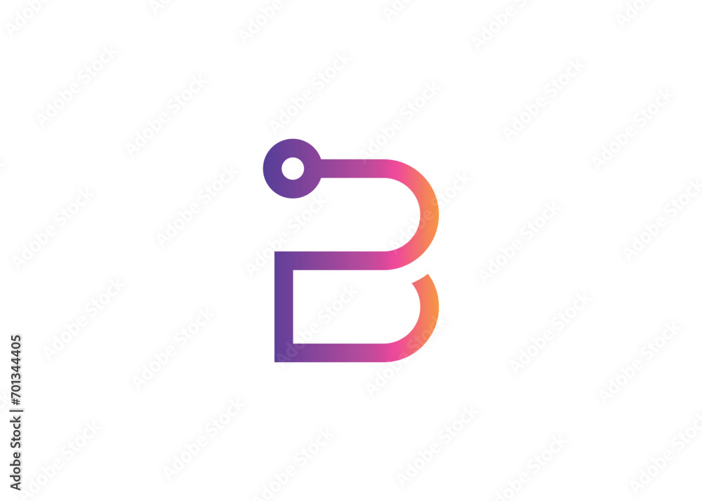 Letter B Technology vector monogram logo design template. Letter B molecule, Science and Bio technology Vector logo. Letter B Technology vector monogram logo design template. Letter B molecule, Science and Bio technology Vector logo.