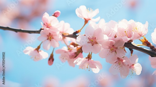 Beautiful cherry blossom artistic background