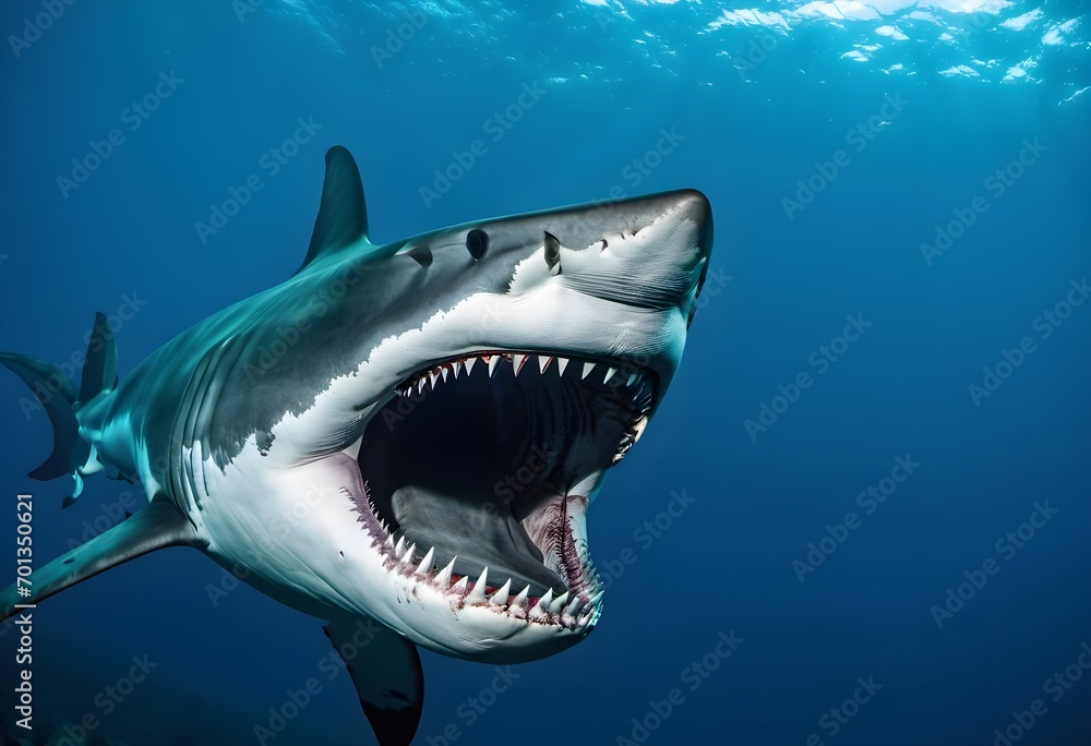 Fototapeta premium Megalodon: Gardien des Abysses