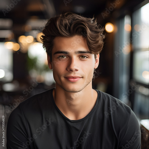 portrait of attractive young man
