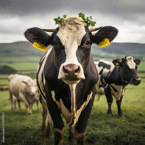 The Gentle World of Cows ai generated picture © Aziz