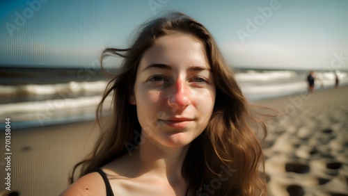 portrait of a person on the beach