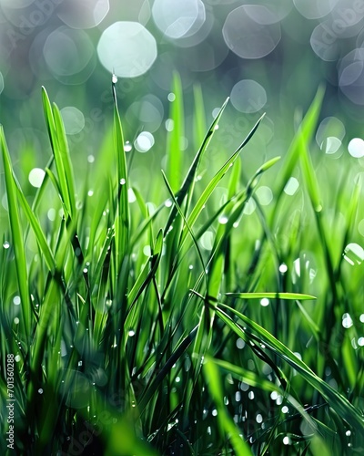 Close up of fresh green grass
