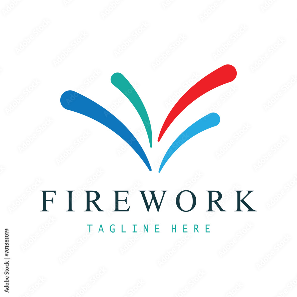 Firework Logo Design vector template Firework Logo Design vector template