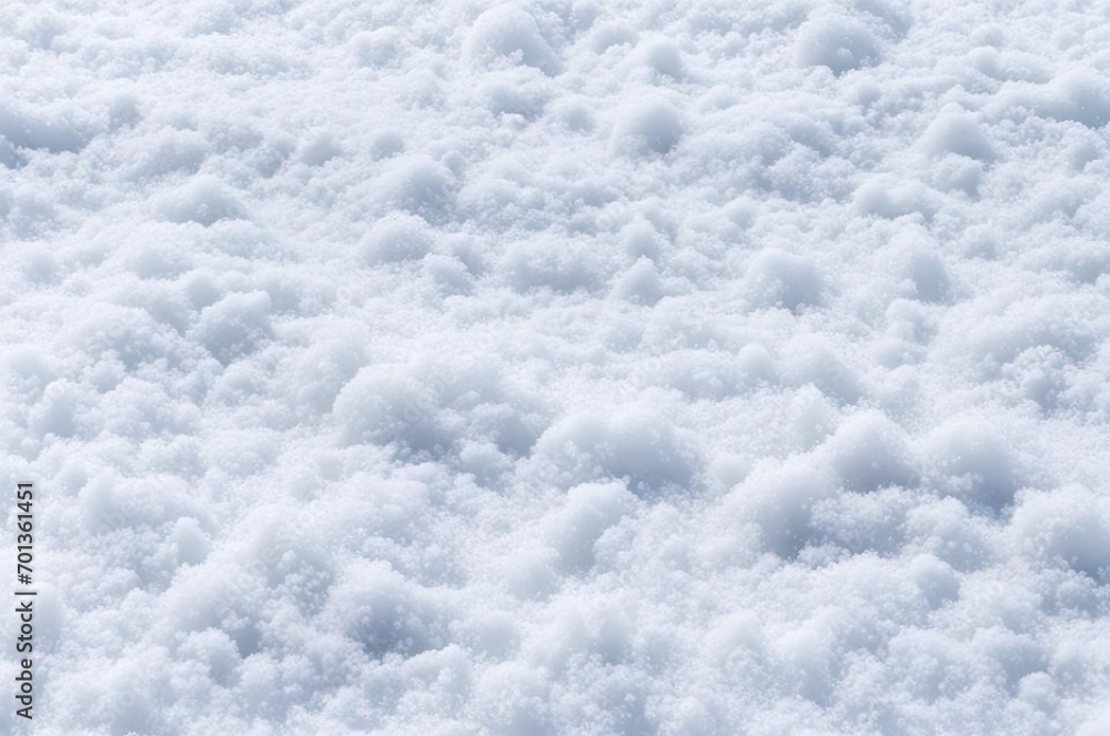 The texture of the snow is light. The texture of the snow is light.