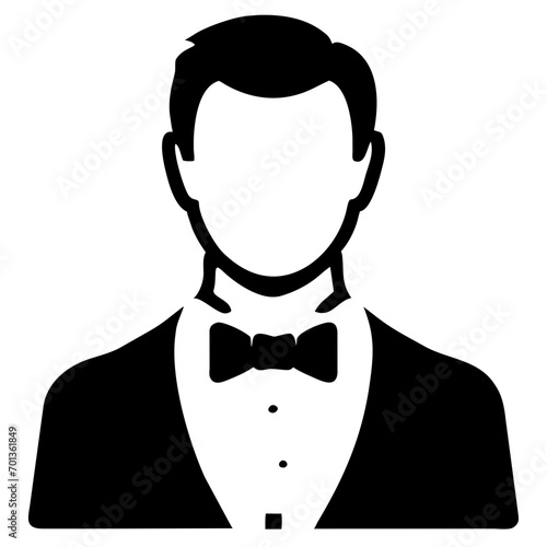 Choir conductor vektor icon illustation