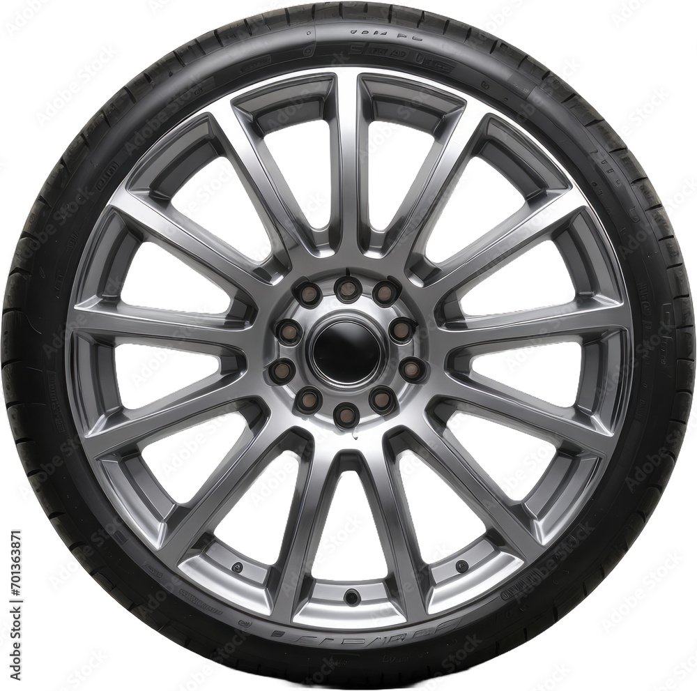 car wheel on a transparent background, png