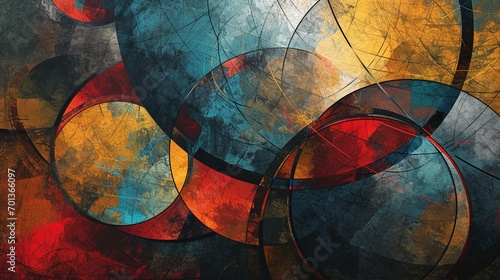 An abstract representation of interconnected circles symbolizing the continuity of memory and remembrance on the Day of Remembrance. [Day of Remembrance photo