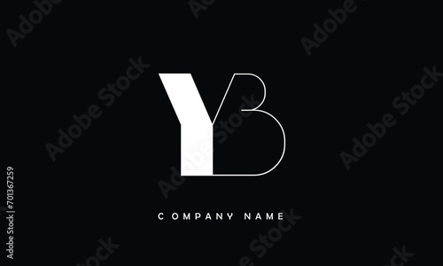 YB, BY, Y, B Abstract Letters Logo Monogram