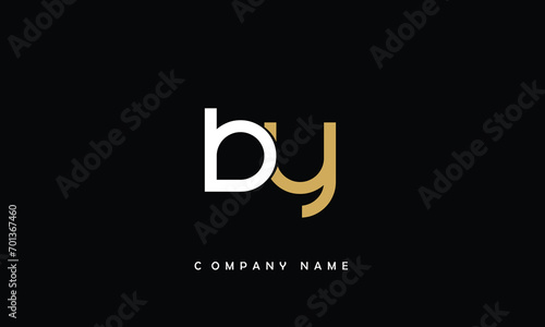 YB, BY, Y, B Abstract Letters Logo Monogram