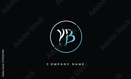 YB, BY, Y, B Abstract Letters Logo Monogram