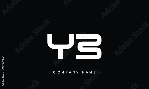 YB, BY, Y, B Abstract Letters Logo Monogram
