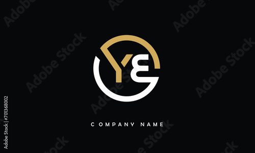 YB, BY, Y, B Abstract Letters Logo Monogram